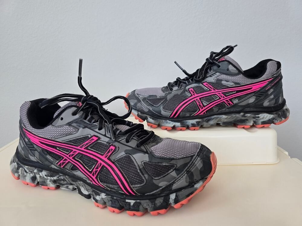 ASICS Gel Scram 2 Womens 8 Trail Running Shoes Camo Pink T56BQ Sneakers Gorpcore